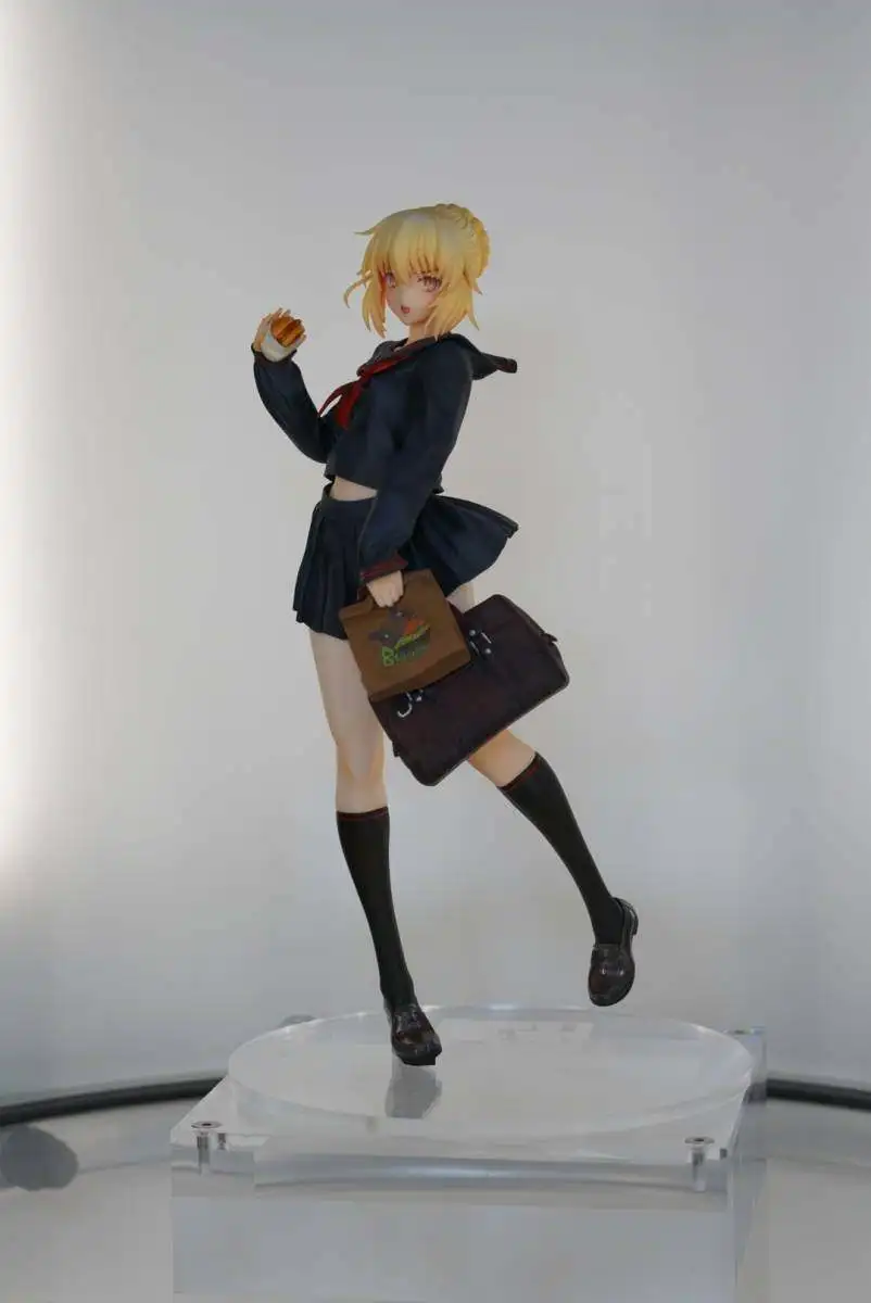 

Anime Uniform Hamburg Saiba Saber Figures Resin GK DIY Manual White Assembly Model Statue Toys Doll Collection Gifts