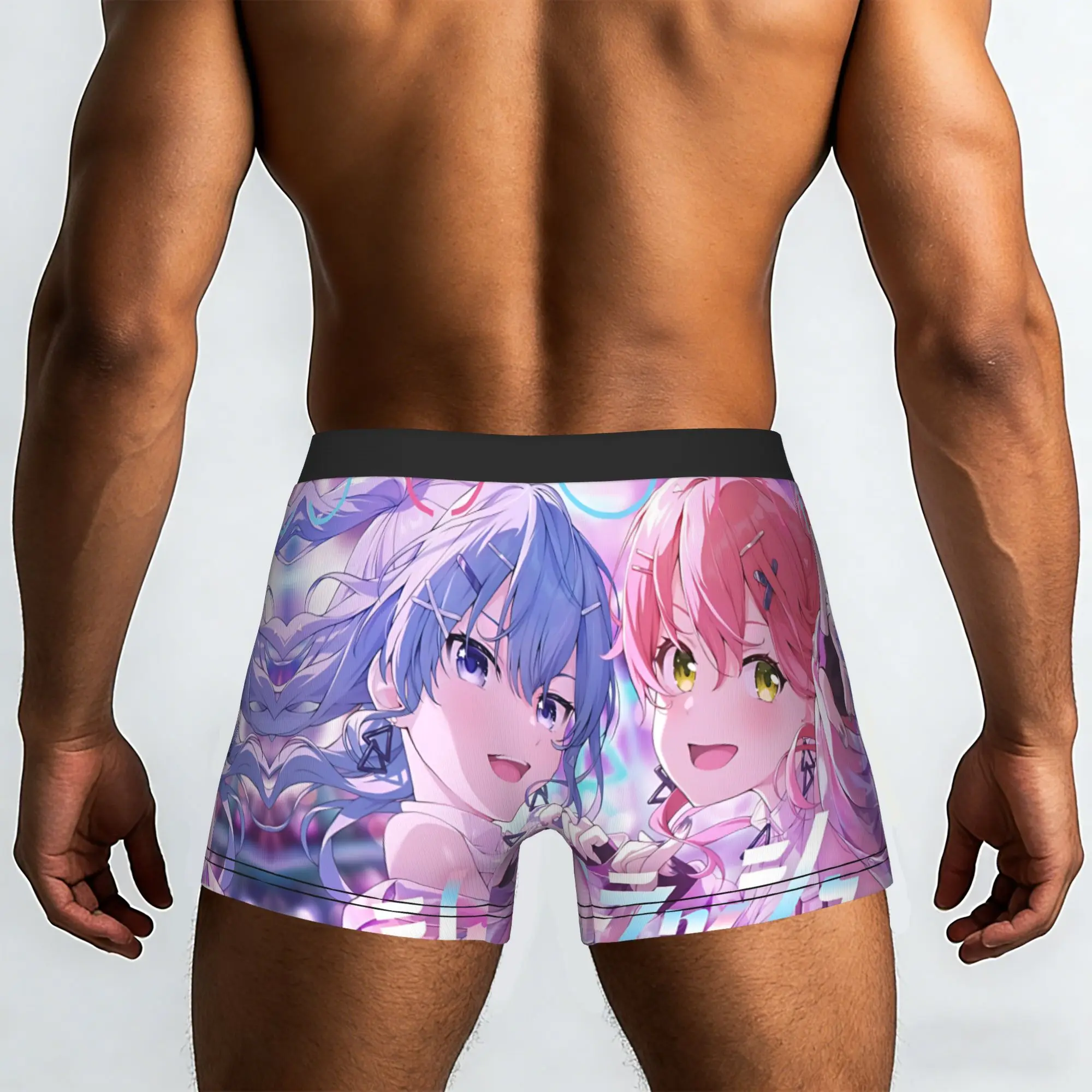 Popular Anime Game Theme Of Sexy Girls boxers  adults 18 plus Underpants Homme Panties Men's Underwear Print Shorts Boxer Briefs