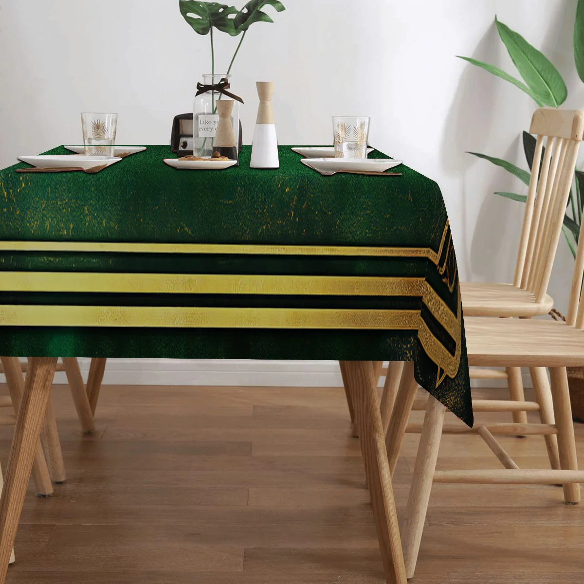 JIT 1pc rectangular tablecloth, modern and simple stylish printed tablecloth, suitable for coffee table.yzb