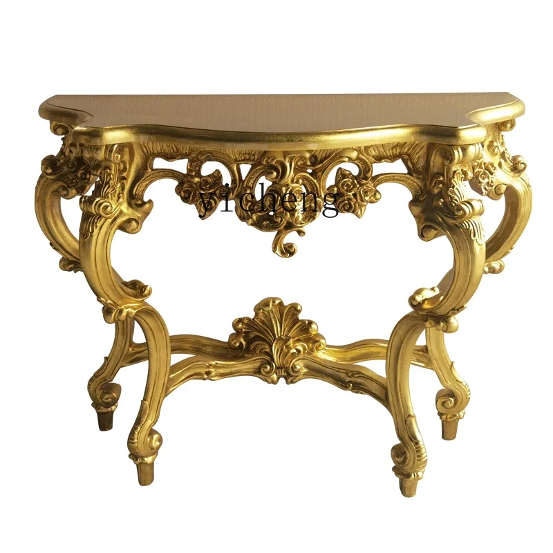 

Carved Console Wall Entrance Cabinet Aisle Living Room Hall Cabinet Hallway a Long Narrow Table