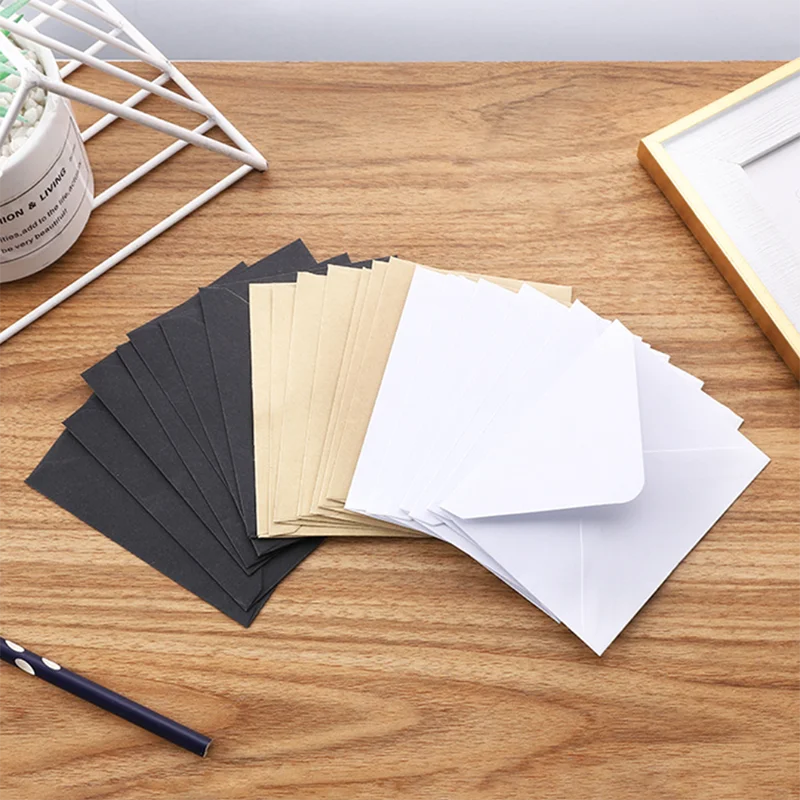 50X Western Style Colorful Blank Mini Paper Envelopes Wedding Invitation Envelope Gift Envelope for Letter Cards Paper Envelopes