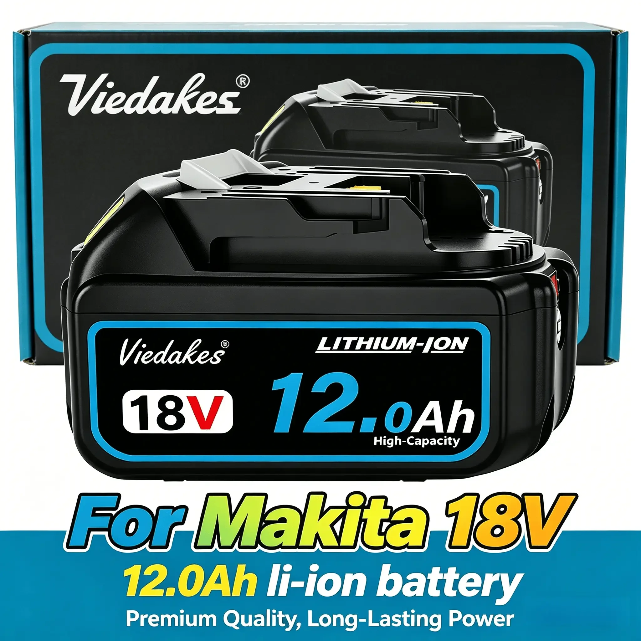 

For Makita 18V Battery BL1830 BL1840 Anti Overheat Short Circuit Protection Stable Work Akumulator for Makita battery