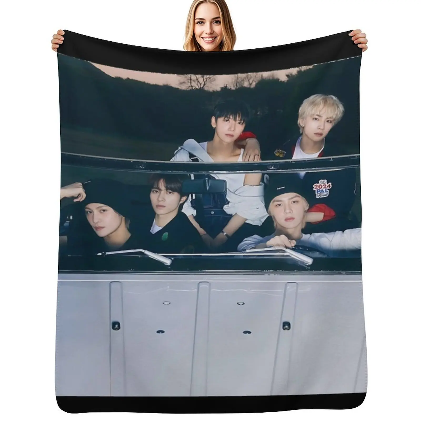 

WayV GiveMeThat Throw Blanket Beach Soft Sofa Nap Blankets