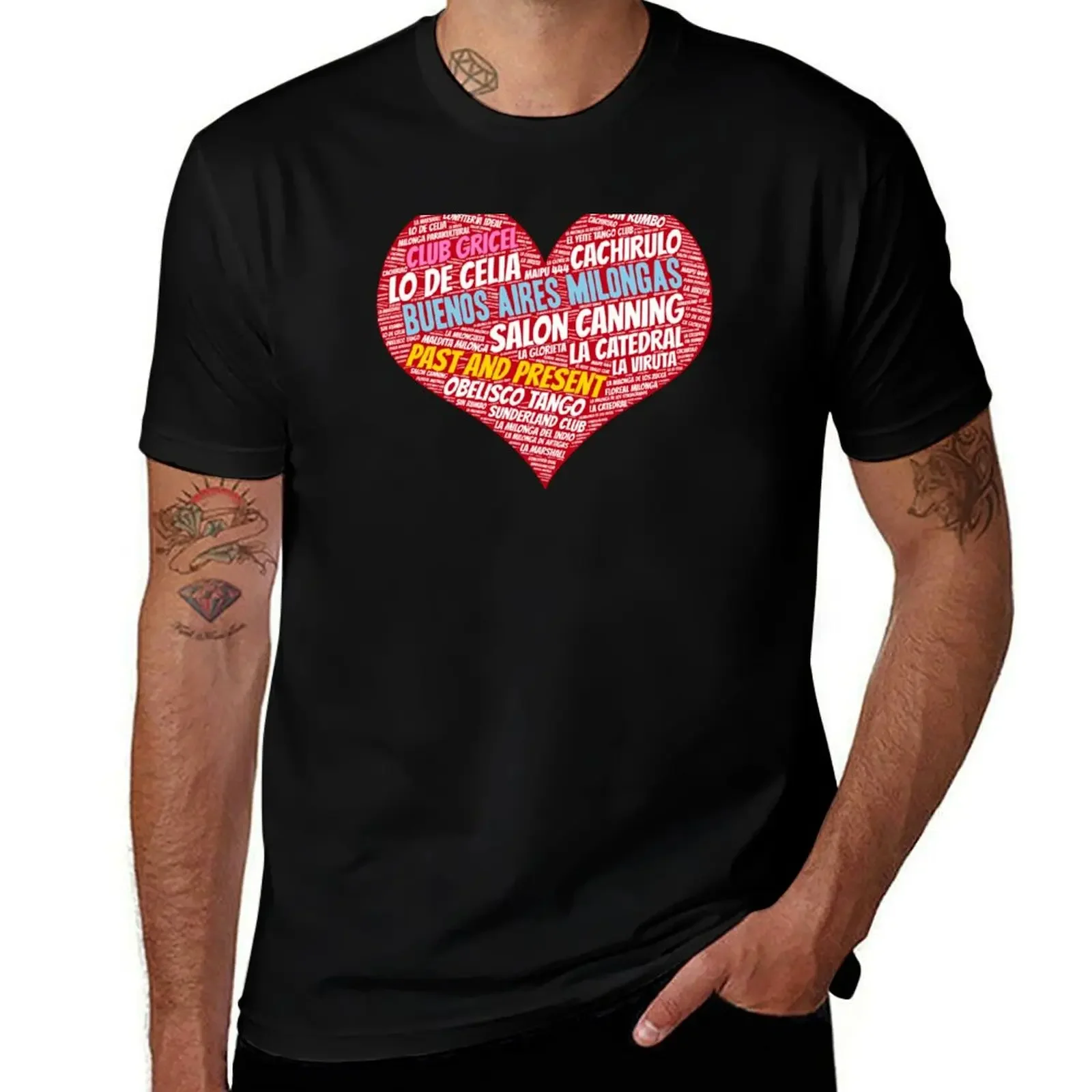 

Famous Tango Milongas of Buenos Aires Past and Present T-Shirt cotton man t-shirts street wear vintage t shirt men