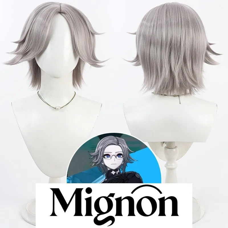 

Парик для косплея Aotsuki Eito Hundred Days War, серебристо-серая кепка для кожи головы Final Defense Academy