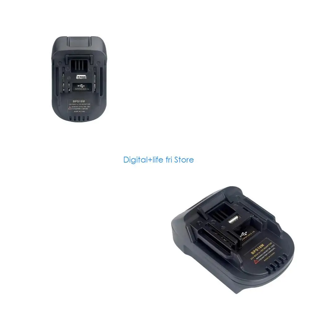 E06D 20V 18V Double Output Battery Adapters Portable For Outdoor Overloads Protections