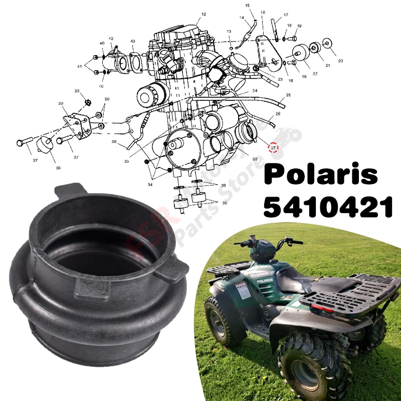 

Clutch Intake Boot,Fits Polaris Sportsman 335 400 500 ATP Trail Blazer Boss 250 Magnum 2X4 4X4 6X6 Xpress & RANGER,P/N:5410421