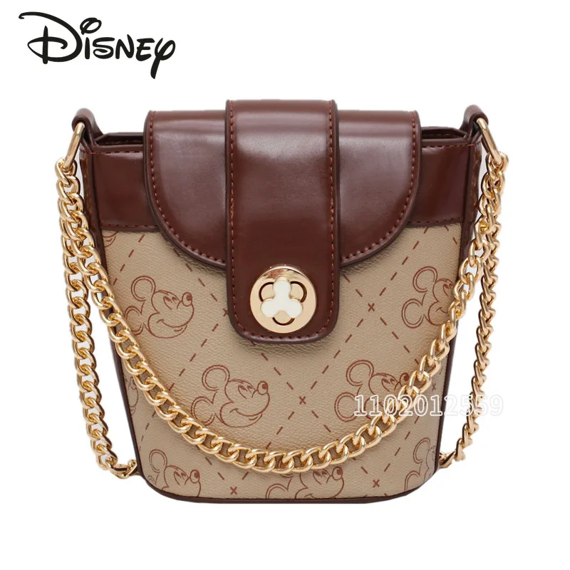 

Disney Mickey New Women's Bag Luxury Brand Women's One Shoulder Crossbody Bag Cartoon Mini Chain Women's Bag High Quality