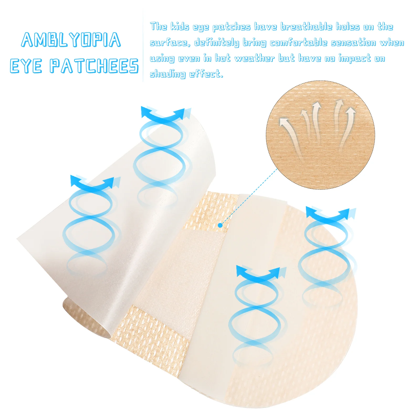 20 Pcs Orthoptic Eye Patches with Amblyopia Posted Full Cover Training Amblyopia Correction for Children