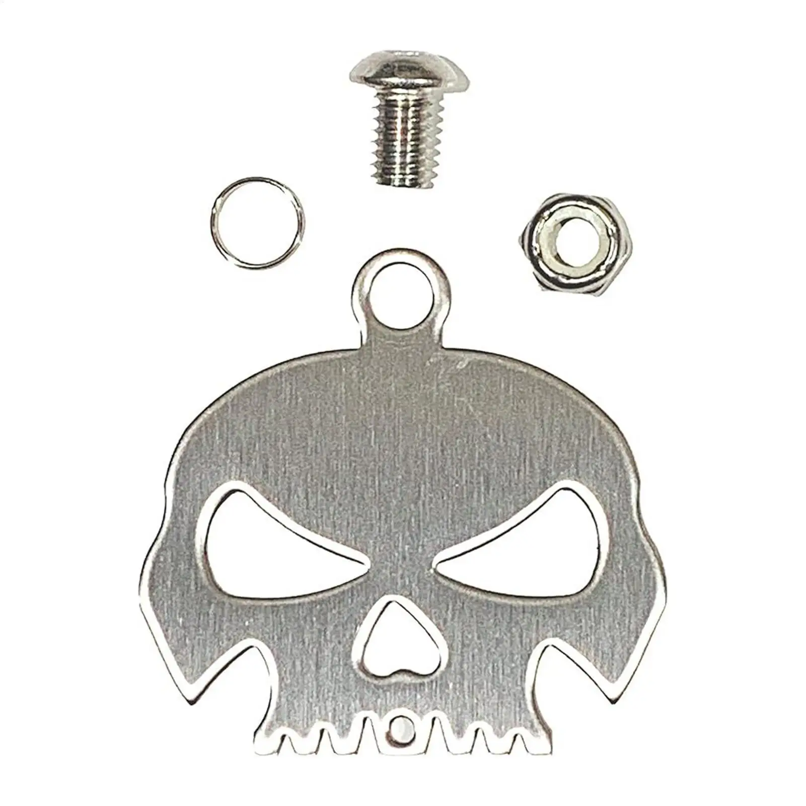 해골 걸이가있는 바이커 벨 해골 걸이가있는 행운의 바이커 벨 아버지 여성 남성 남자 친구를위한 금속 사이클링 펜던트