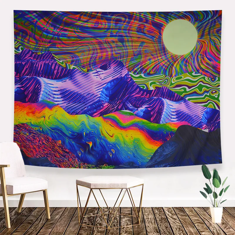 VIKAMA مسحور الفطر السماء المرصعة بالنجوم يتوهج في الظلام نسيج مقاوم للماء غرفة المعيشة وغرفة النوم والموسيقى استوديو الجدار الديكور