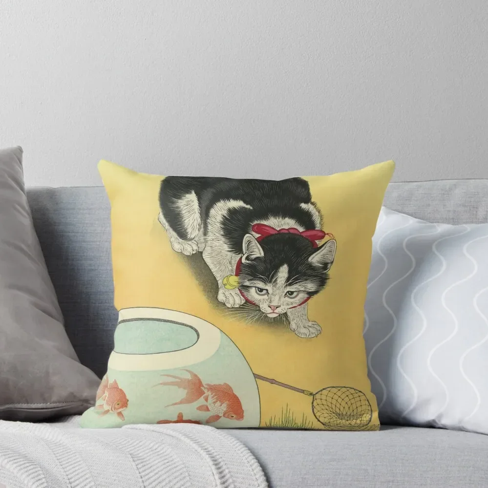 

Utagawa Hiroshige Japanese Woodblock Cat Print Throw Pillow Sofa Decorative Covers pillow cover luxury pillows decor home Pillow
