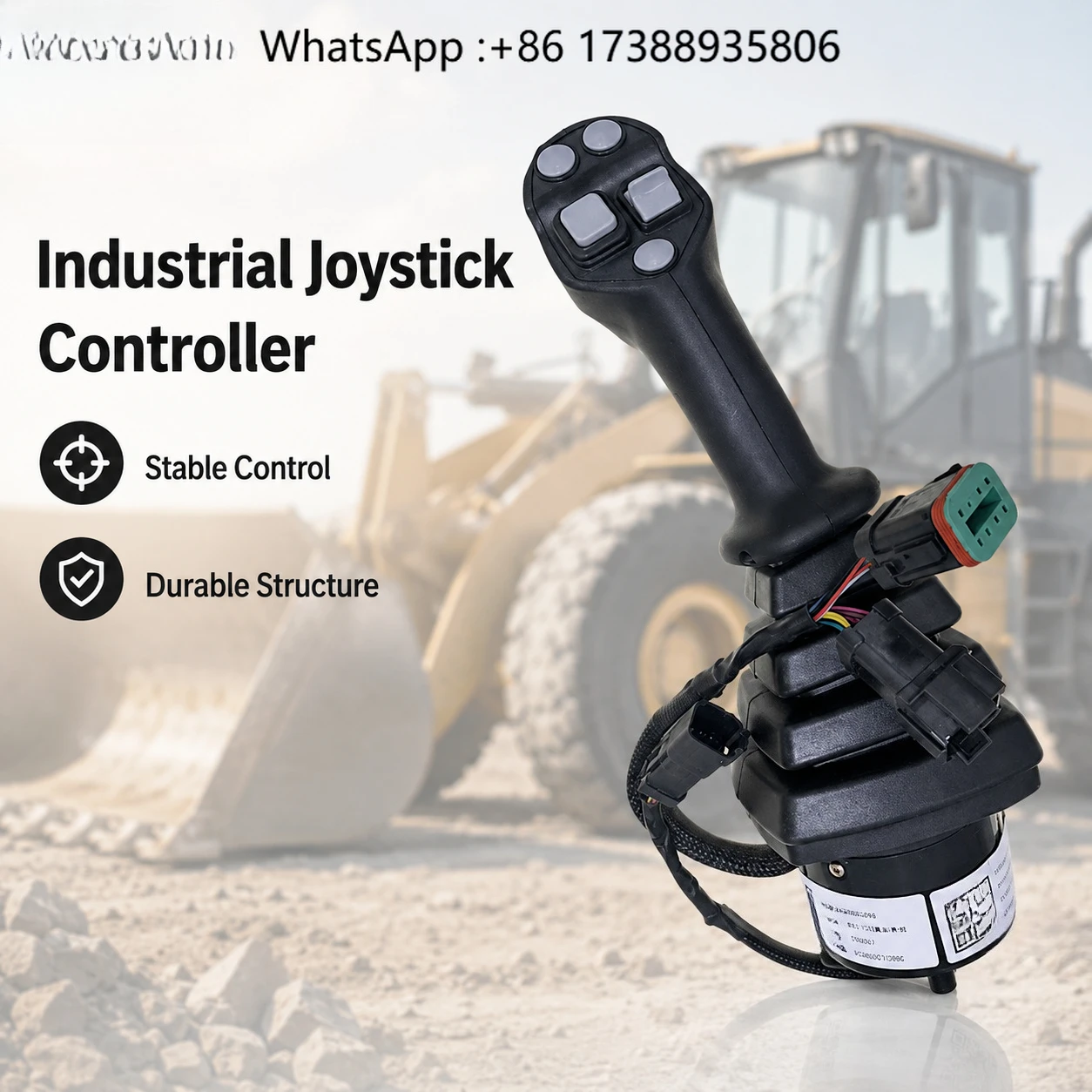 IN Stock Industrial Enable Joystick Controller for Loaders Construction Machinery-High Quality Spring Return