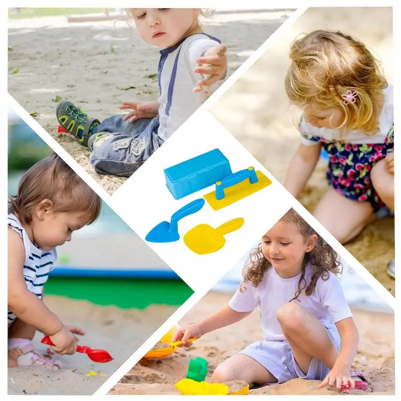Giocattoli di sabbia per bambini Set di costruzione di giocattoli per sabbie da neve Set di strumenti per stampi per pala Kit di costruzione di castelli Giochi all'aperto per bambini Estate per bambini