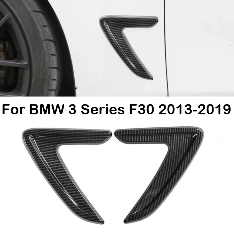 

1 Pair Fender Trim Side Body Intake Grille Fender Air Vent Cover Shark Gills Side Vent Sticker For BMW 3 Series F30 2013-2019