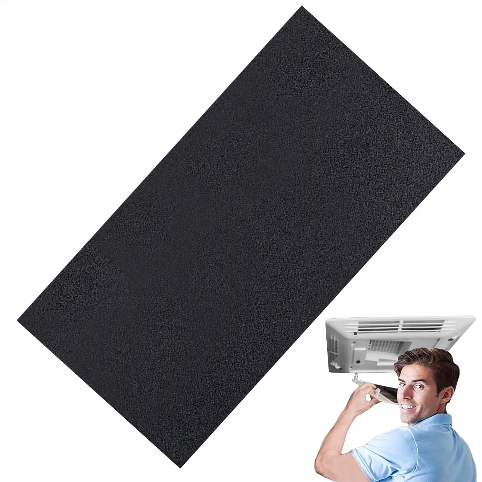 RV-Deckenlüftungsfilter, RV-Klimaanlagenfilter aus Schaumstoff, 16 x 40 Zoll, zuschneidbarer Filter aus Schaumstoff für Anhänger-Klimaanlagen zur Verbesserung der Reisequalität im Wohnmobil