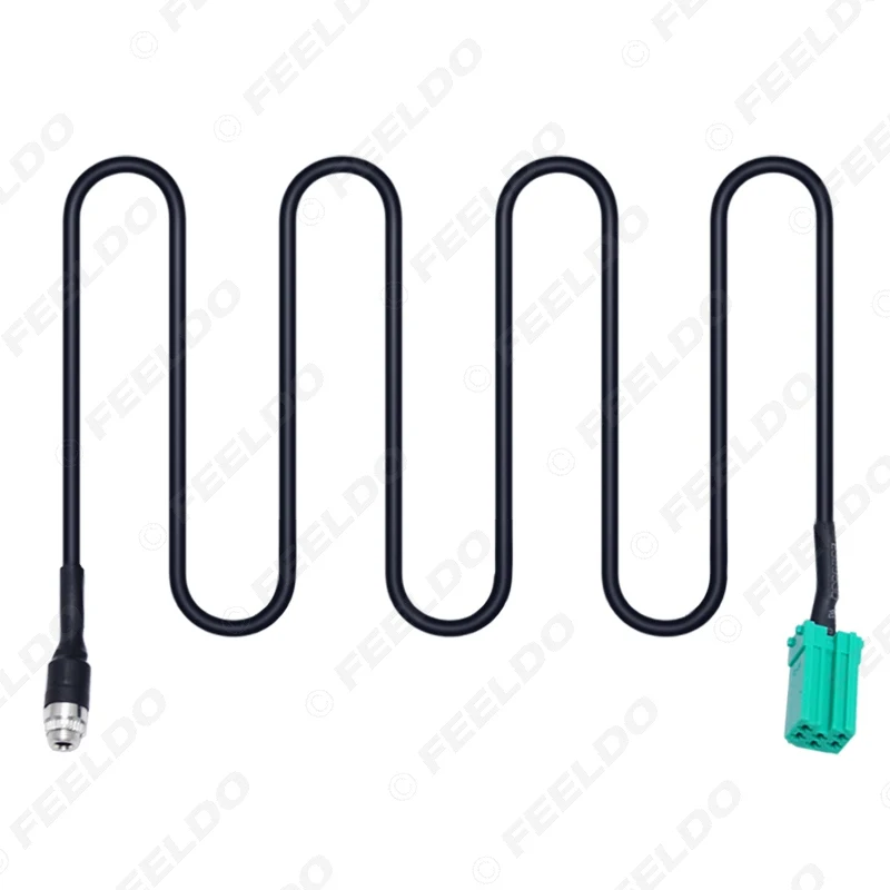 New 150cm Aux Cable Adapter Mini ISO 3.5MM Jack Cable For Renault OEM Radio CD Player Wire Cable