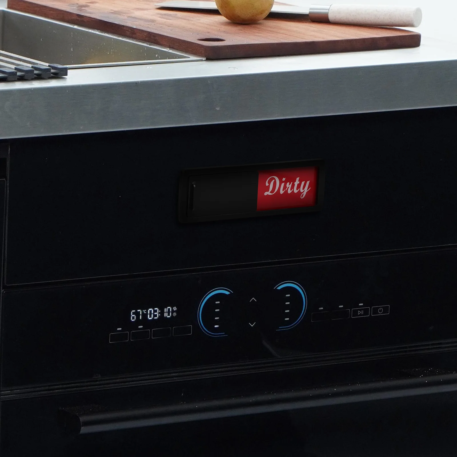 Señal magnética limpia y sucia, indicador magnético para lavavajillas, señal eficiente para limpieza de cocina, elementos esenciales para limpieza del hogar