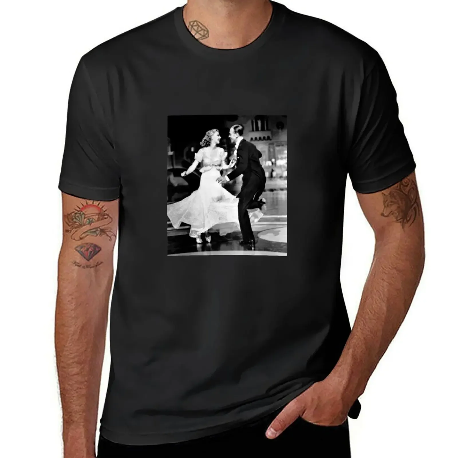 Ginger Rogers and Fred Astaire T-Shirt graphic t shirt vintage tees men t shirts high quality