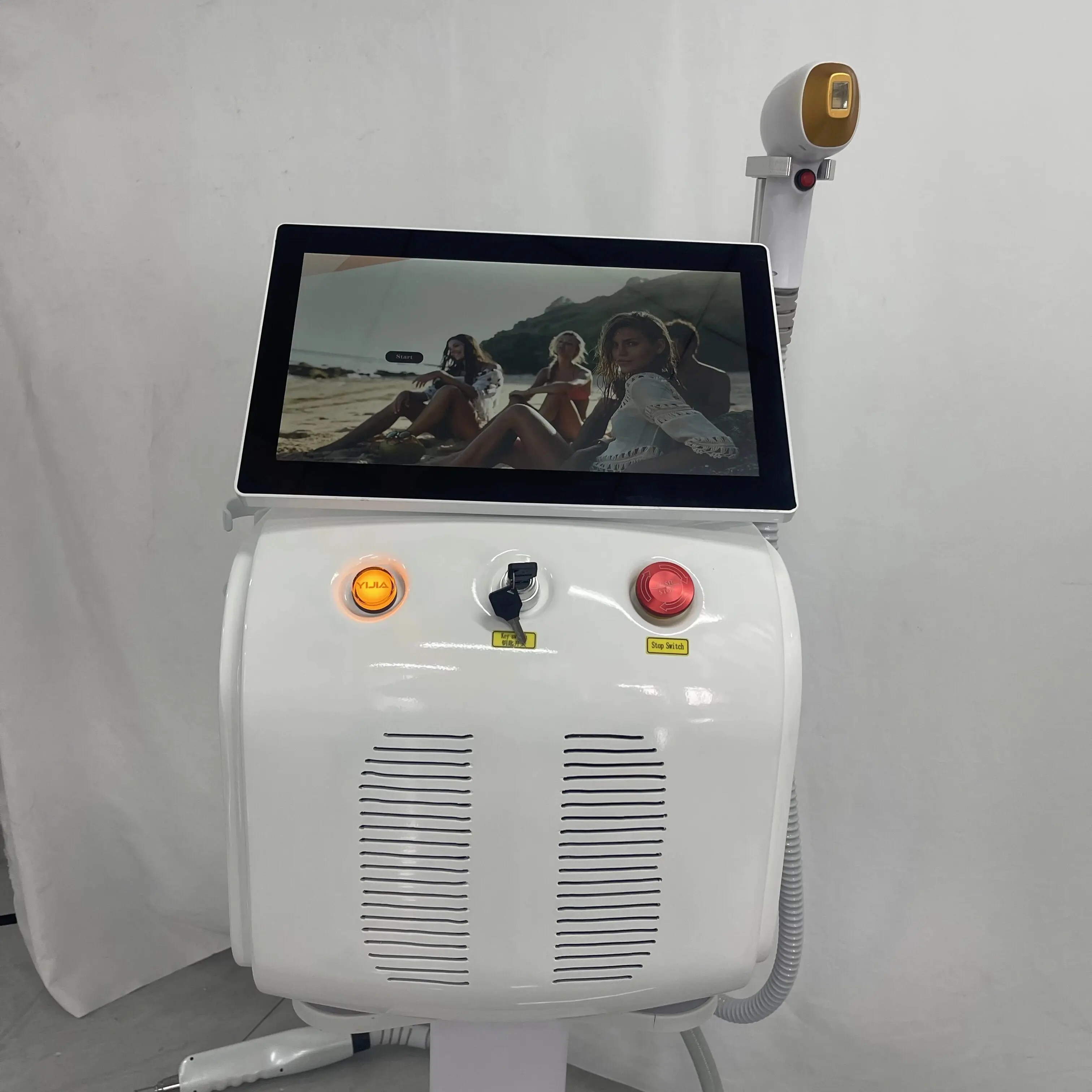 3500 Вт сопрано, титан, 3 волны, 755, 808, 1064 нм, диодный лазер, машина для удаления волос, точка замерзания, постоянное безболезненное удаление волос