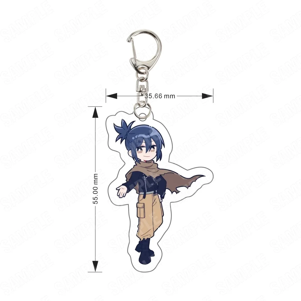 Acrylic No.6 Future City Anime Shion 6CM Double Sided Keychain Nezumi Safu Inukashi Collectible Gift for Fans Mini Chibi Ver.
