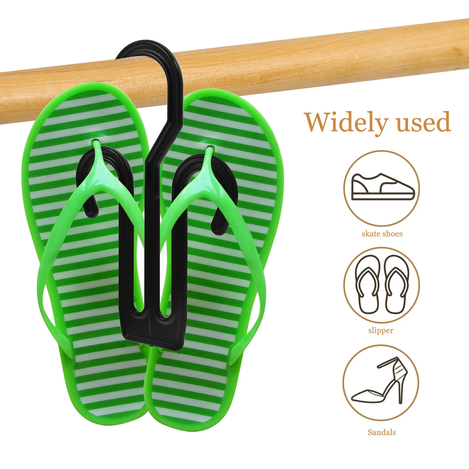 

30Pcs Slipper Drying Organizer Professional Technology Stable Secure Holds All Sizes Shoes Shoe Hanger Hook Shoe Drying Hook