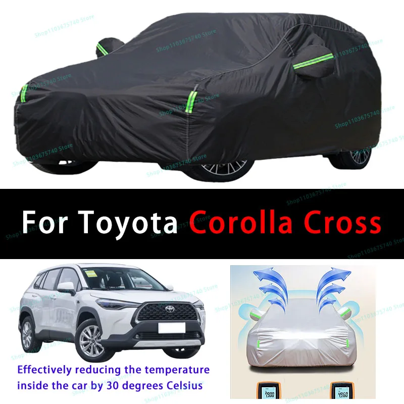 

For Toyota Corolla Cross Summer Full Car Covers Outdoor Sun uv Protection Dust Cooling Protective Auto Protective Cover