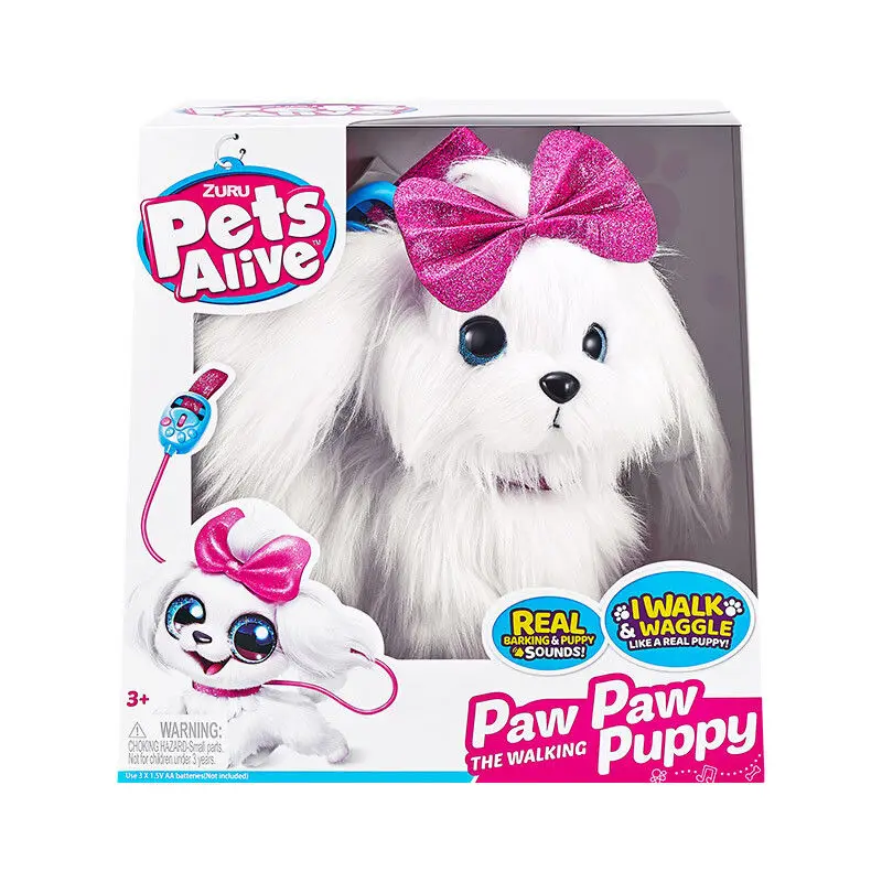 Chien en peluche électrique simulé pour enfants, jouets de marche, animal de compagnie mignon, chien électronique, cadeaux pour filles, sera appelé