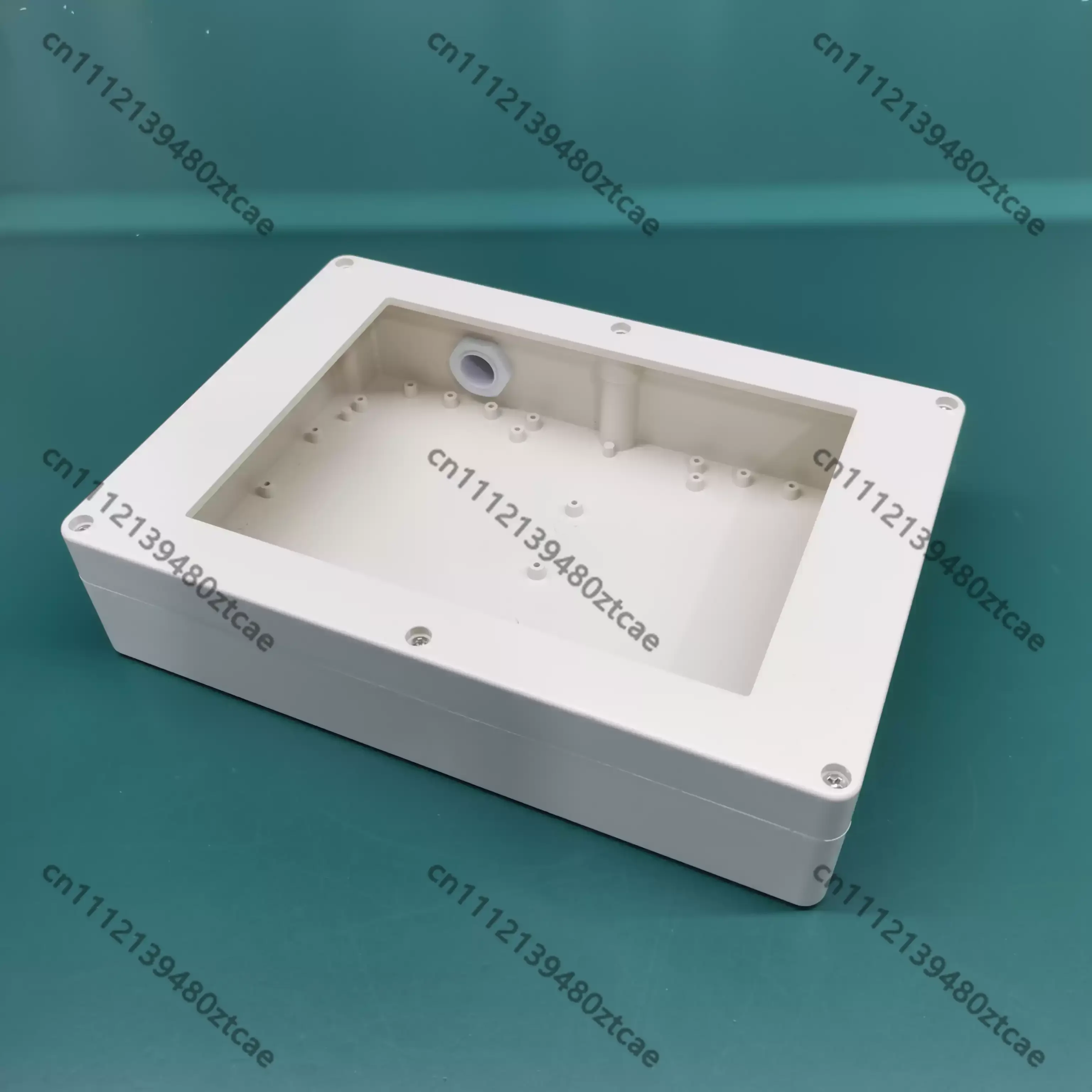 4 7 10 Inch HMI Touch Screen Plastic Installation Box 60mm Thick Bottom Outlet DIY Industrial Control Integrated Machine Housing