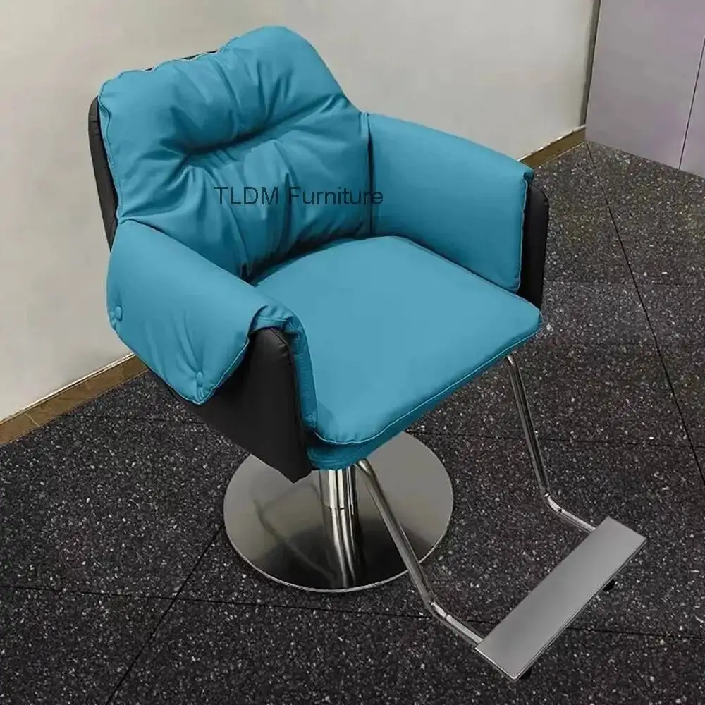 

Fashion Luxury Barber Chair Beauty Simple Ergonomic Modern Hairdresser Chair Personalized Salon Kapperstoel Hair Furniture
