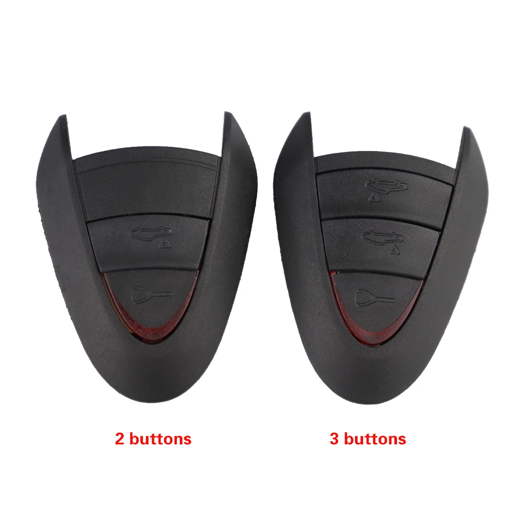 2/3 Buttons Remote Car Key Shell For Porsche Boxster S 2S 4S Turbo Fob Case Cover For Cayman 911 987 996 997 Carrera 911 Targa