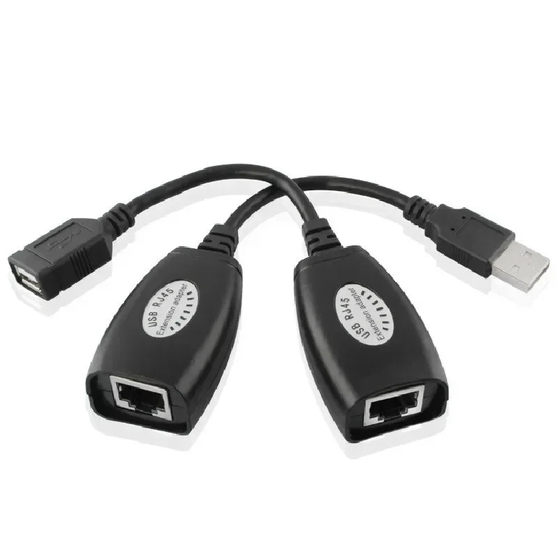 2 шт., удлинитель кабеля с USB на RJ45