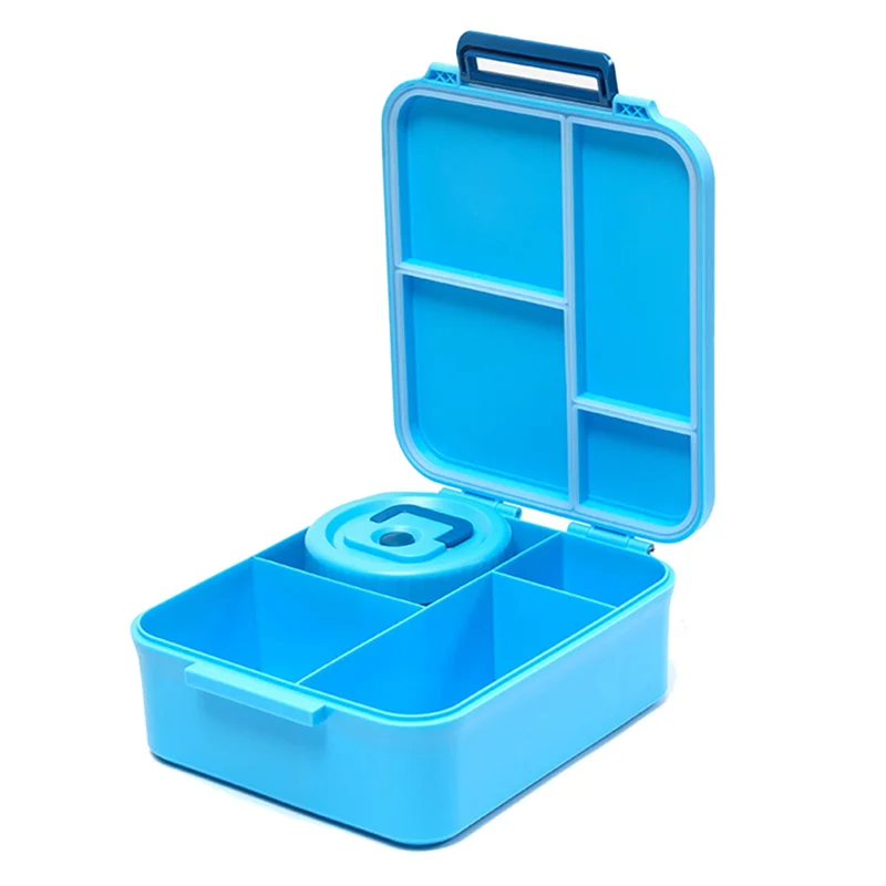 

Children' S Portable Bento Lunch Box Pack With Food Storage Taper Containers Featuring Toppers Jar For Kids School