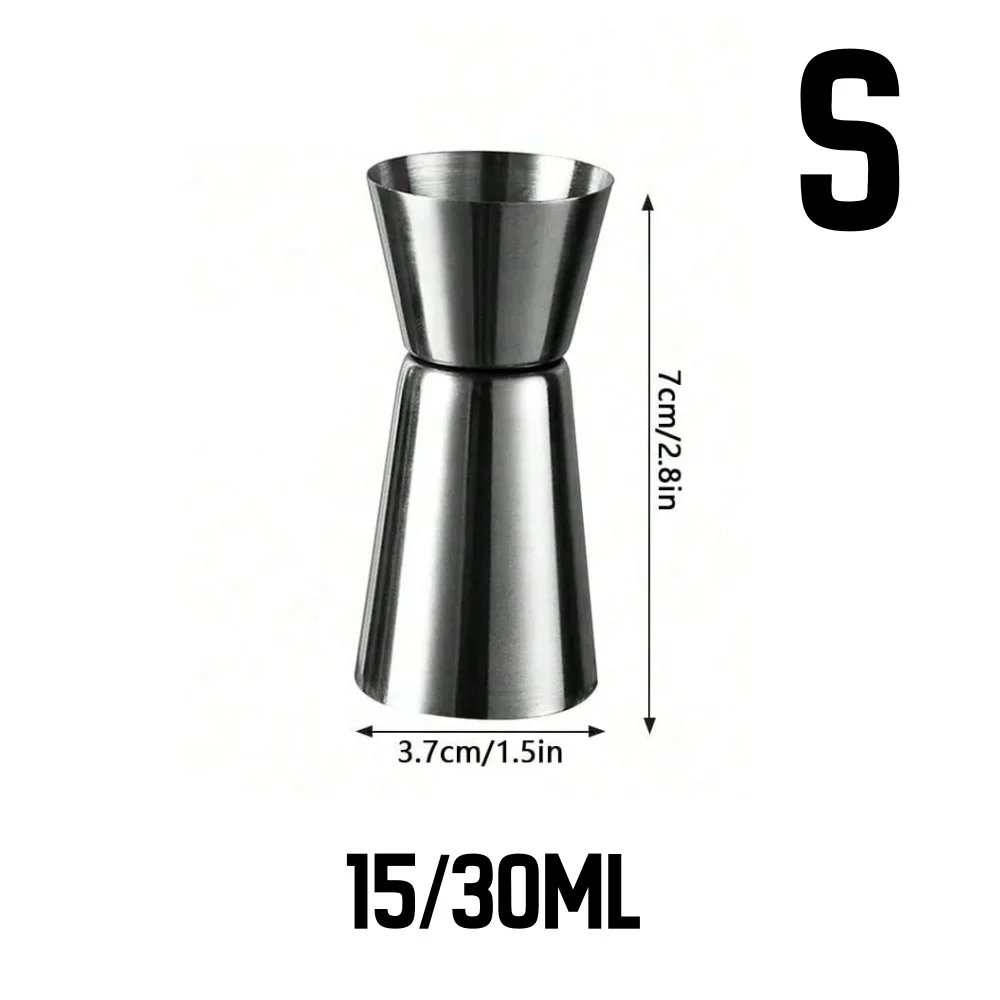 Edelstahl Messbecher Cocktail Shaker Peg Messgerät Jigger Dual Shot Trinken Alkohol Kapazität Schüttelflasche Party Bar Werkzeug