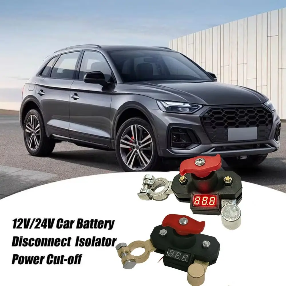 

Dual-rotary Switch Battery Kill Switch Bidirectional Joint Digital Voltage Display Battery Power Switch Anti-Leakage Switch