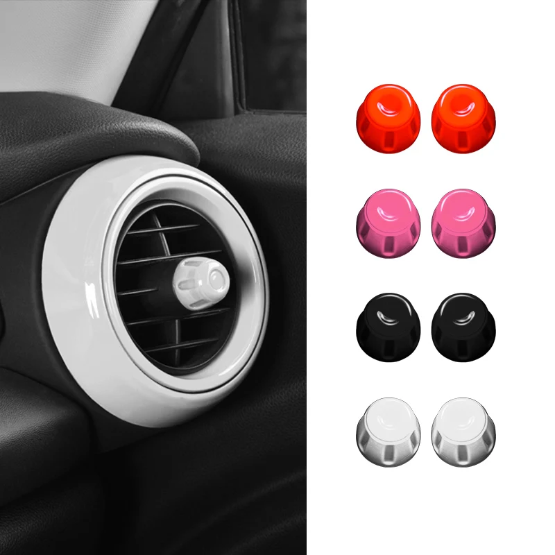 

Car Center Console Air Conditioning Outlet Knob Decoration Ring Switch Cover Stickers For Mini Cooper F55 F56 F57