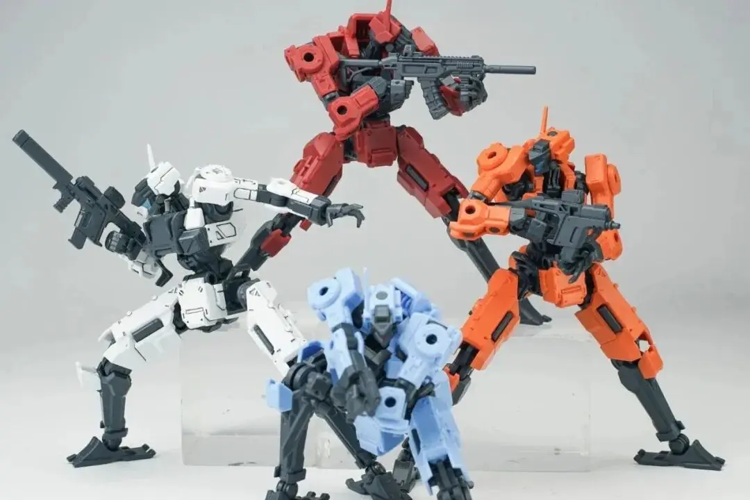 

New Sheik Mainland 3MIN-A Series Latest Work, 1/18 FENRIR Mecha Model Kit, 4 New Colorways: Red, Orange, Blue, White, Original