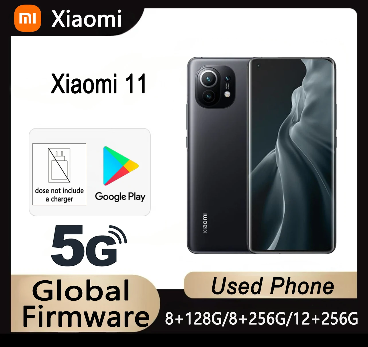 Global Fiemware Xiaomi 11/11 Pro 5G Version Smartphone 5000mAh Battery Octa-core Android Phone 5G 67W QC AMOLED Screen