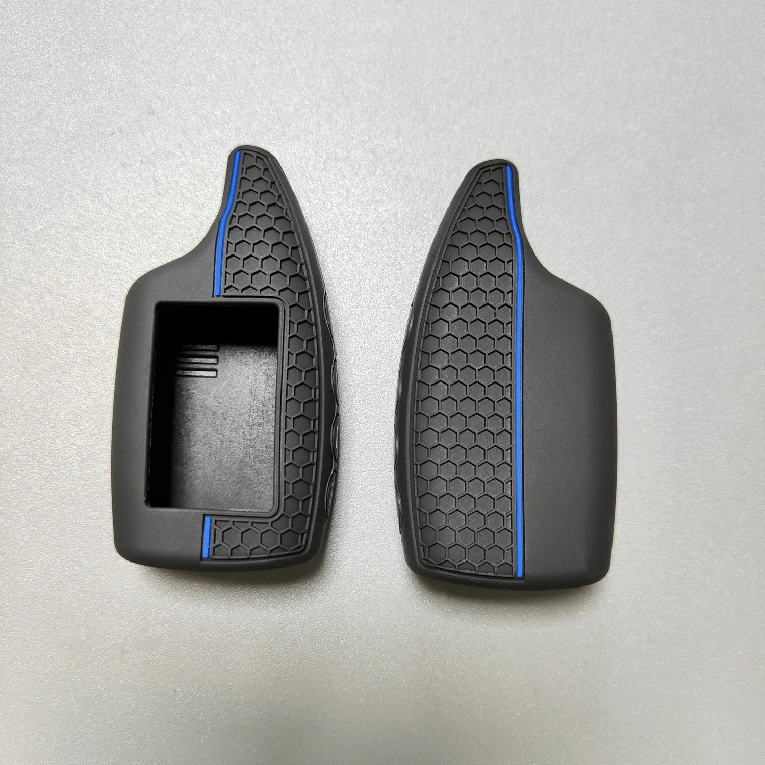 Silicone Key Case Suitable for Scher-Khan Magicar Two-Way LCD Car Alarm Remote, Soft Key Fob Protector Cover Skin