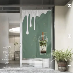 Dessert Shop Doorway Curtain Restaurant Kitchen Milk Tea Door Curtain Decorative Half-Curtain Entrance Partition Noren Curtain