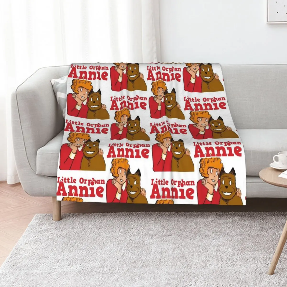 

Little Orphan Annie Throw Blanket Nap Sofa Quilt Camping Soft Big Blankets