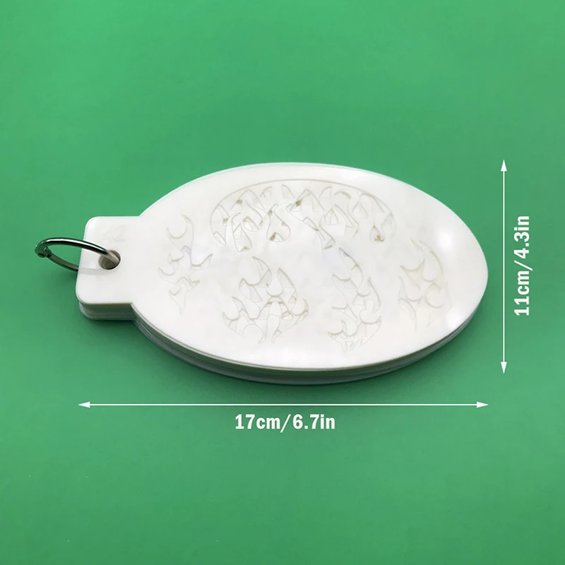 42 قطعة/المجموعة/المجموعة رسم الجسم الوجه قوالب الإستنسل الفن المهنية الملاك قوس قزح النقاط مقياس ليوبارد البلاستيك أدوات ماكياج #6