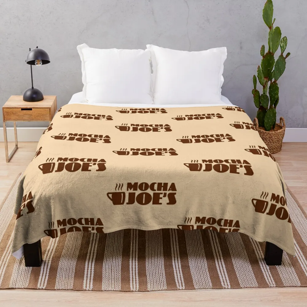 Coffee and scones - Mocha Joe's Throw Blanket Decorative Beds Designers manga Picnic Blankets