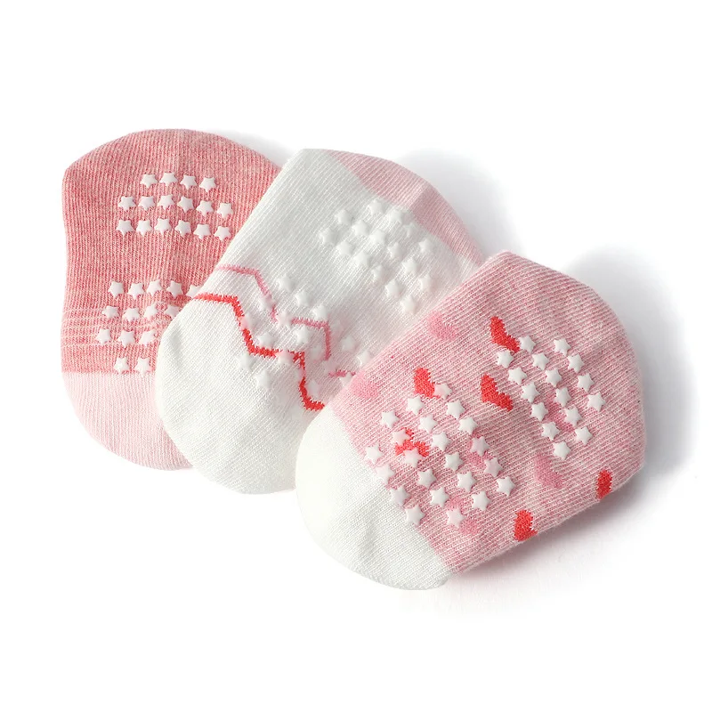 6/12 Paar rutschfeste Socken für Mädchen, niedliches Cartoon-Blumen-Herz-Streifenmuster, Bodensocken für Kinder, Babys, Kleinkinder, für alle Jahreszeiten – Detail 9