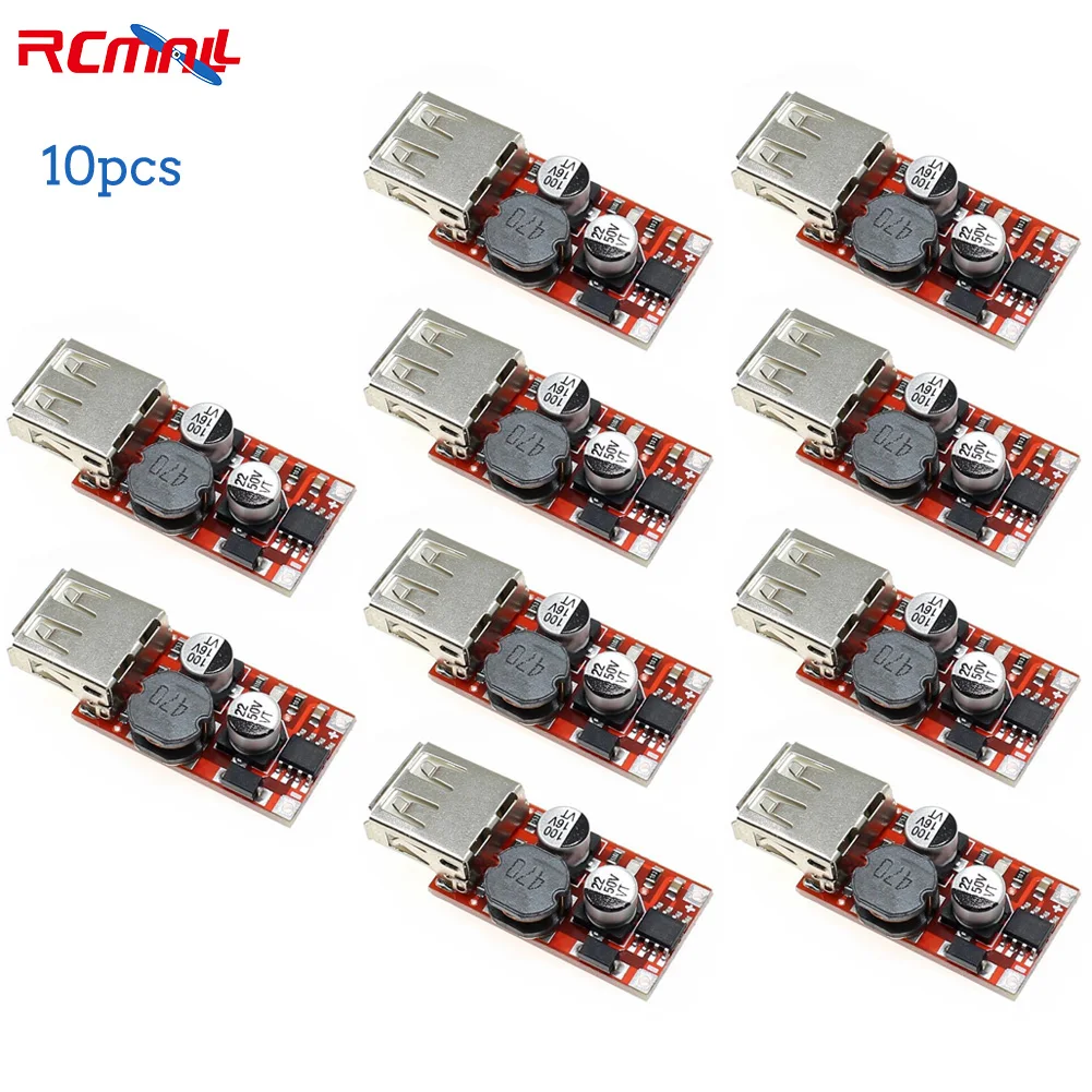 

10 шт., понижающий модуль RCmall от 9 в/12 В/24 В до 5 В