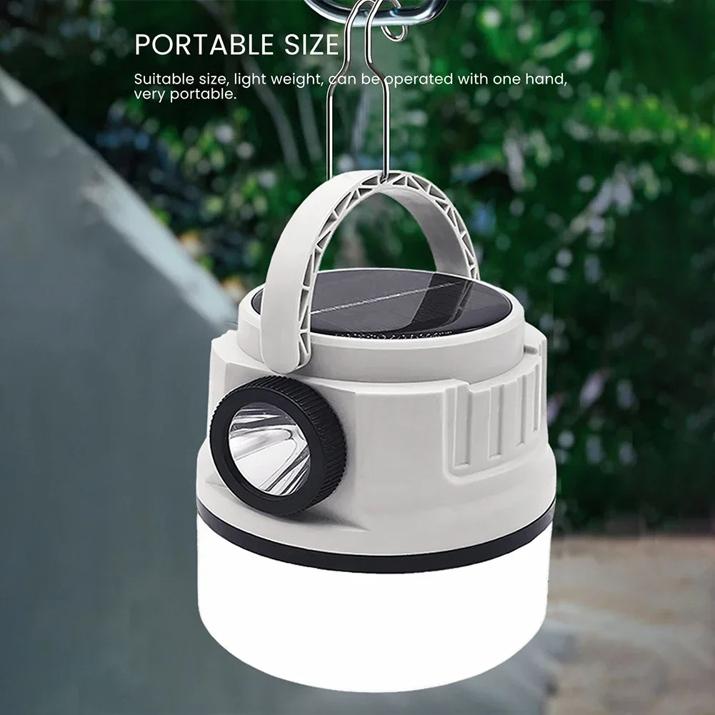 Type-C Zonne-Energie Opladen Nood Powerbank Afstotend Licht Outdoor Multi-Functionele Draagbare Camping Licht Met Power Display
