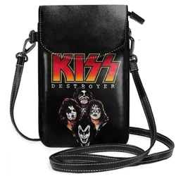 Borsa a tracolla Kiss Ace Frehley da KISS Band Spaceman Borsa in pelle per trucco Borsa multiuso per donne adolescenti Borsa a tracolla