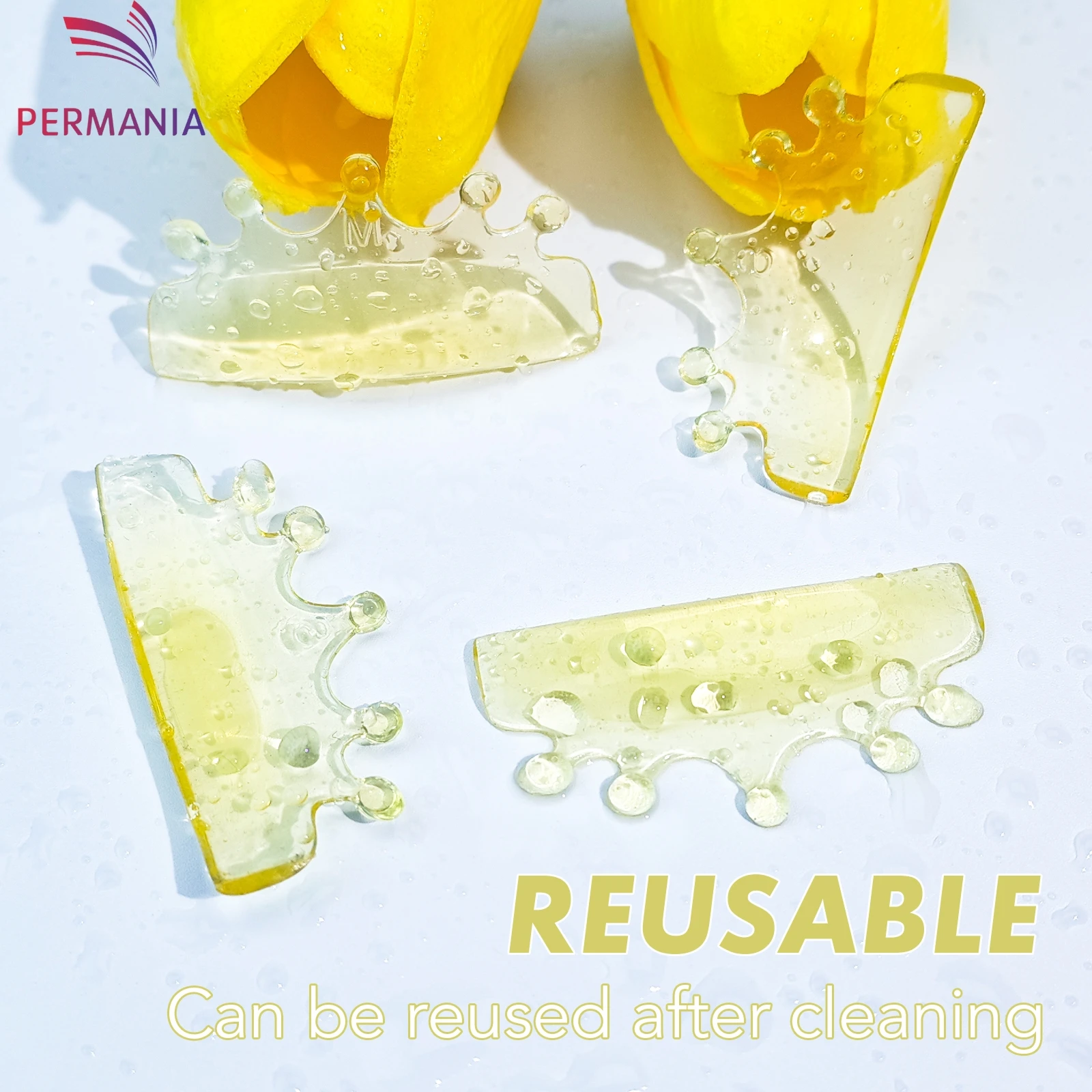 PERMANIA 2 Pairs L Krul Siliconen Wimper Perm Pads Sticky Wimpers Staven Shield Lifting 3D Wimperkruller Accessoires Make-Up Tool