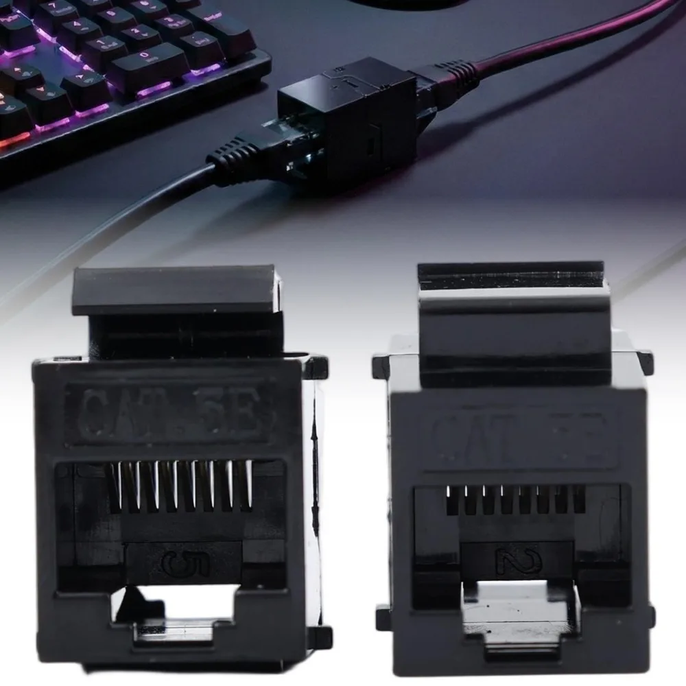 2-20pcs RJ45 Cat6 Coupler Ethernet Network Direct Connector Cable LAN Connector Ethernet Cable Female To Female Extender Adapter
