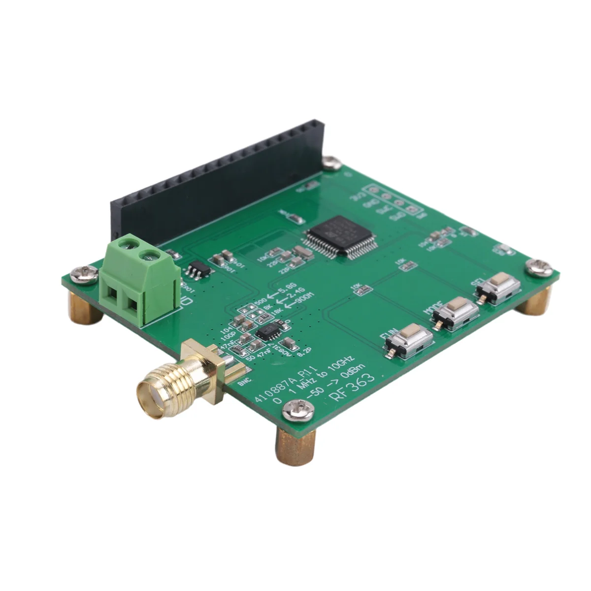 Medidor de potência digital inteligente rf, 1mhz a 10ghz -55 a 0dbm, conjunto de módulo de instrumento de medição de sinal rf, valor de atenuação quente